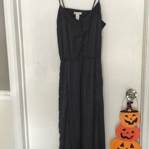 Dark grey maxi dress with slits
